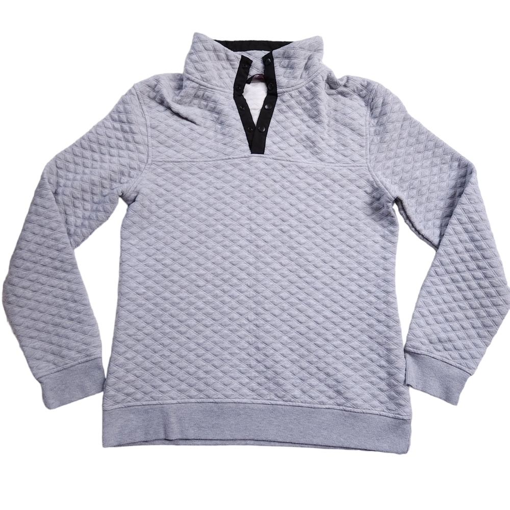 Canyon Creek sz XL Quilted T Snap Pullover Sweater